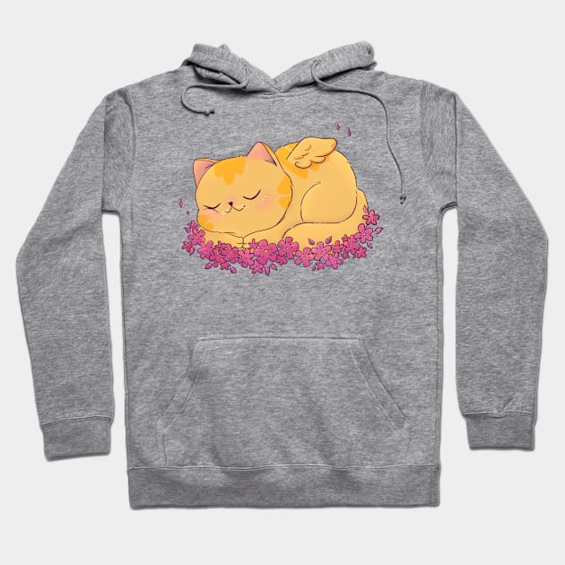 Cat Angel Hoodie by LenasScribbles